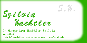szilvia wachtler business card